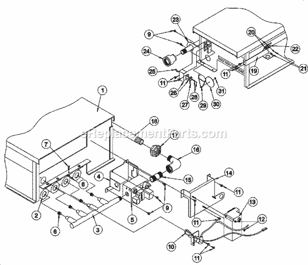 Maytag MDG75MNVWW Maytag Commercial Laundry (Dryer Gas) Gas Burner Diagram