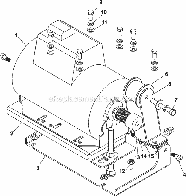 Maytag MDG77PNAWW Commercial Laundry (Dryer Gas) Motor Assembly Diagram