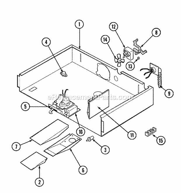 Maytag MEW6530BAQ Built-In, Electric Electric Wall Oven Internal Controls Diagram