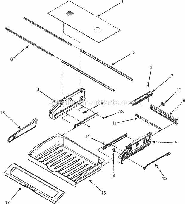 Maytag MFC2061KEQ Bottom Freezer Maytag Refrigeration Pantry Assembly Diagram