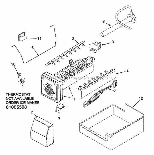 Maytag MFC2061KEQ Bottom Freezer Maytag Refrigeration Ice Maker Diagram