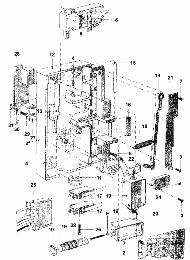 Maytag MFR18PCAVS Manual, (Washer) Door Lock Assembly (Series 11) Diagram