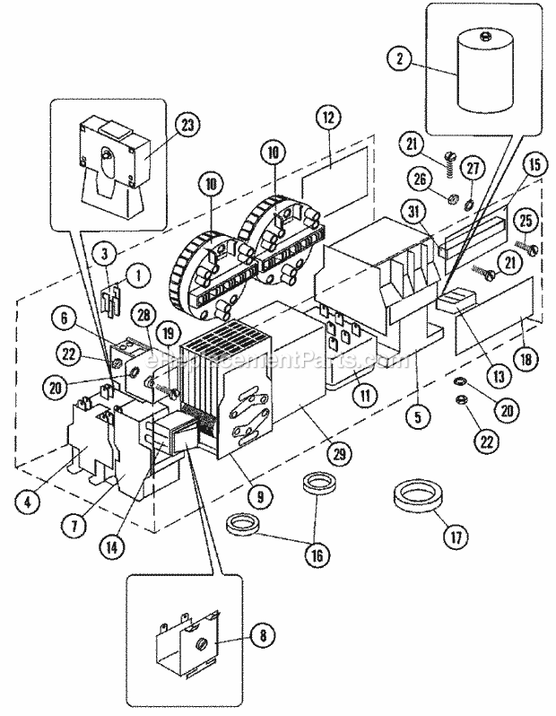 Maytag MFR18PCAVS Manual, (Washer) Main Control (Series 11) Diagram