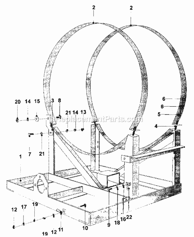 Maytag MFR18PCAVS Manual, (Washer) Base Frame (Series 11) Diagram