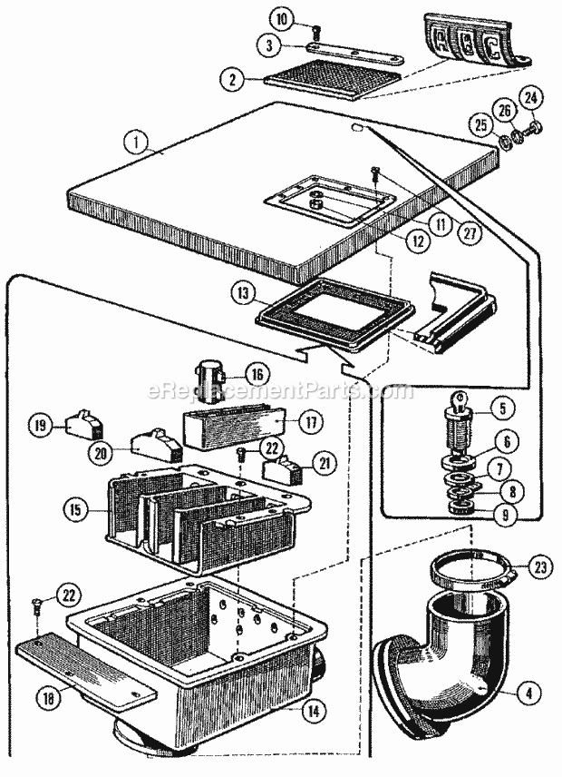 Maytag MFR18PCAVS Manual, (Washer) Soap Box & Top Cover Assy (Series 10) Diagram
