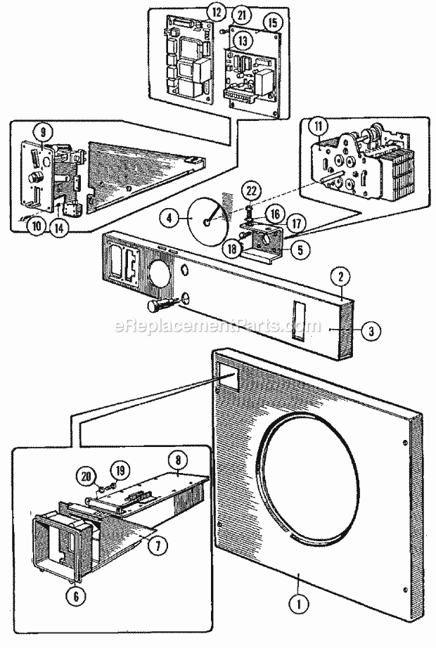 Maytag MFR18PCAVS Manual, (Washer) Timer & Coin Assembly (Series 10) Diagram
