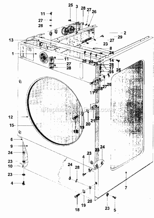 Maytag MFR18PCAVS Manual, (Washer) Cabinet (Series 11) Diagram