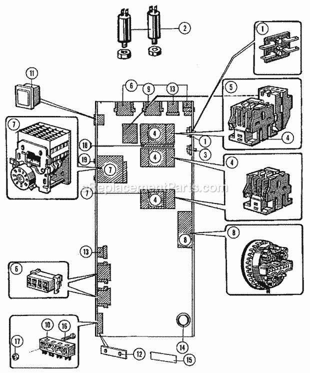 Maytag MFR25MCATS Manual, (Washer) Main Control (Series 10) Diagram