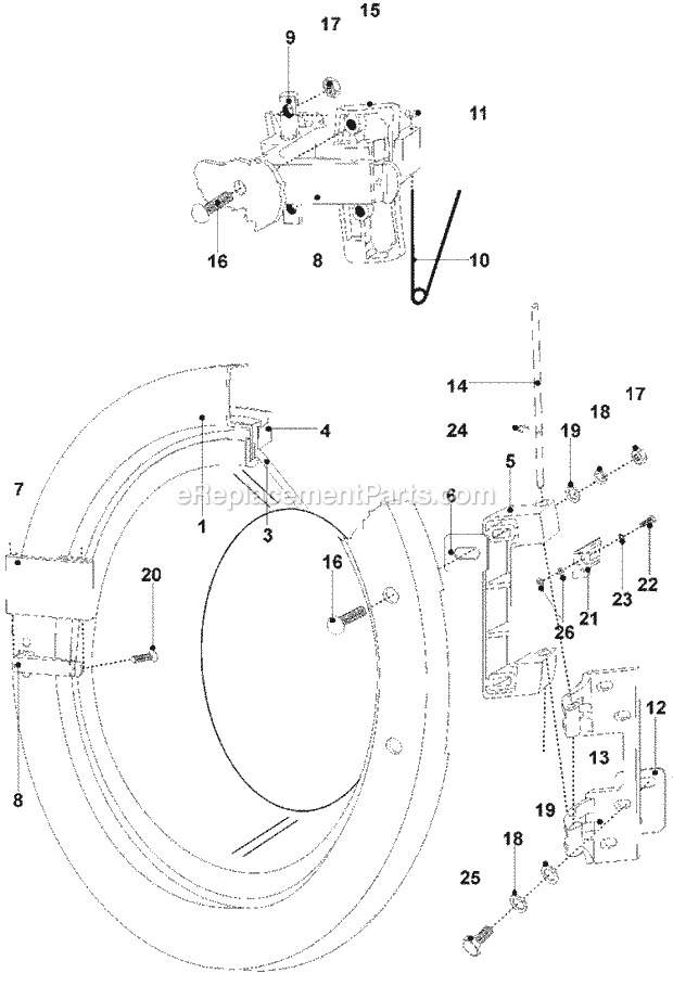 Maytag MFR25PDATS Maytag Laundry (Washer) Door Diagram