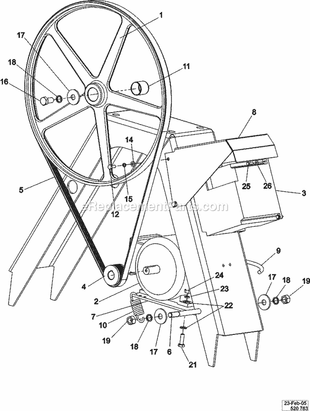 Maytag MFR30PDCTS Maytag Commercial Laundry (Washer) Motor & Basket Pulley Diagram