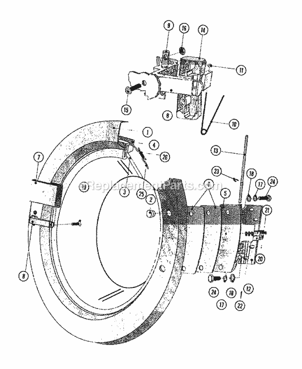 Maytag MFR35MCAVS Manual, (Washer) Door (Series 11) Diagram