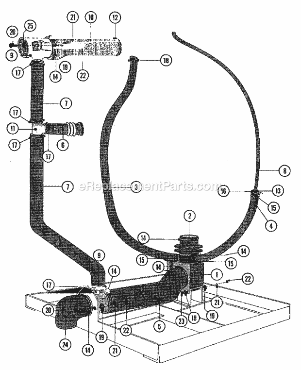 Maytag MFR50PCATS Manual, (Washer) Drain & Hose Assembly (Series 11) Diagram