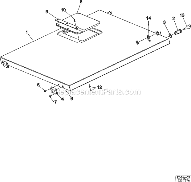 Maytag MFR60PNCTS Maytag Commercial Laundry (Washer) Top Cover Assembly Diagram