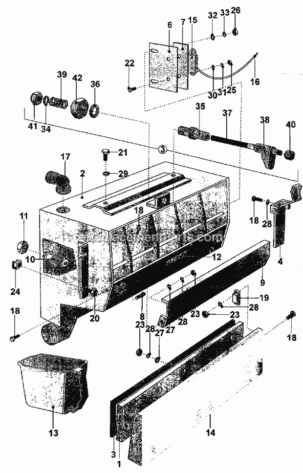 Maytag MFS100PAVS Manual, (Washer) Soap Hopper Diagram