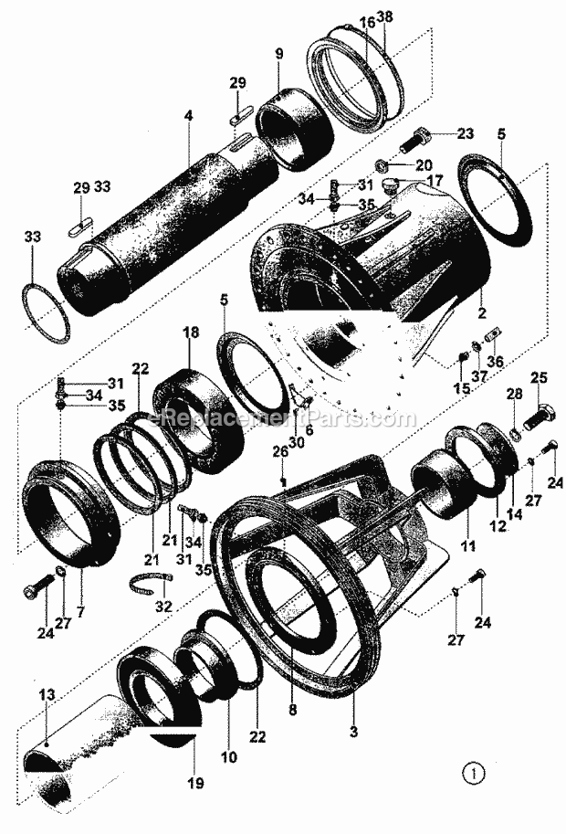 Maytag MFS100PAVS Manual, (Washer) Trunnion Diagram