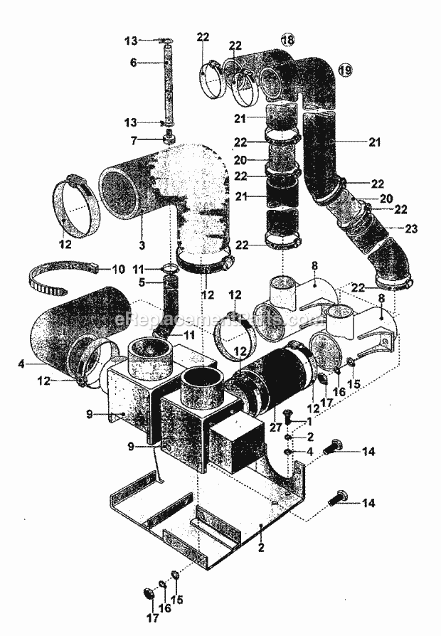 Maytag MFS100PAVS Manual, (Washer) Drain System Diagram