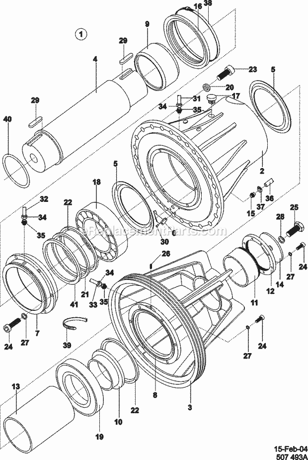 Maytag MFS100PFVS Maytag Commercial Laundry (Washer) Trunnion 100 - 125lb Diagram