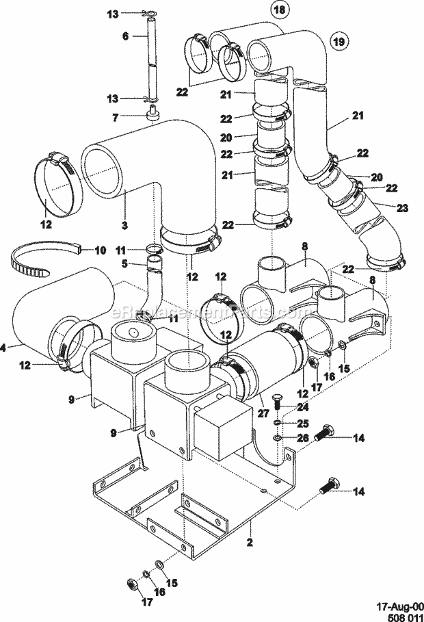 Maytag MFS100PFVS Maytag Commercial Laundry (Washer) Drain System 100 - 125lb Diagram