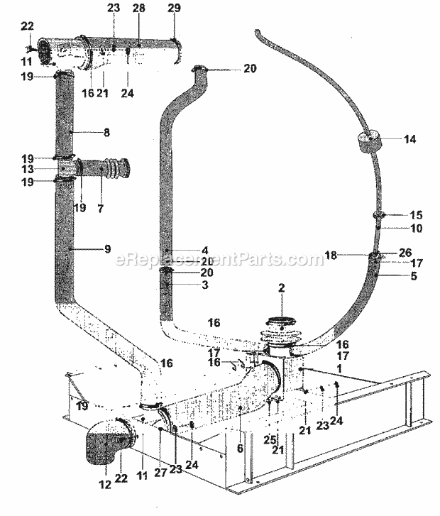 Maytag MFS35PNAVS Maytag Laundry (Washer) Water System Diagram