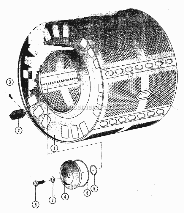 Maytag MFS80PNAVS Manual, (Washer) Inner Tub Diagram