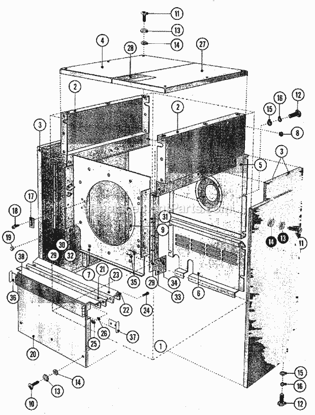 Maytag MFS80PNAVS Manual, (Washer) Panels Diagram