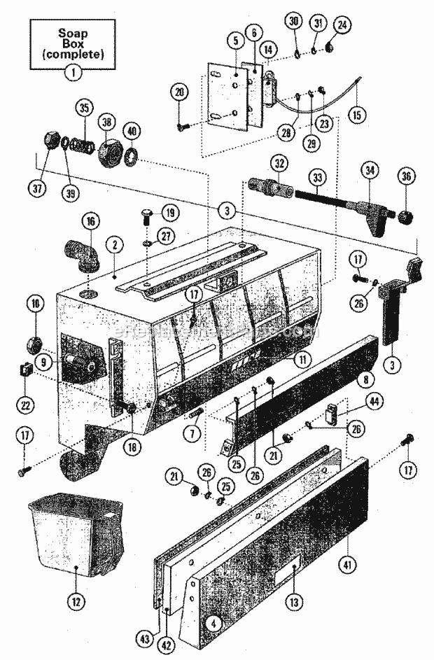 Maytag MFS80PNAVS Manual, (Washer) Soap Box Diagram