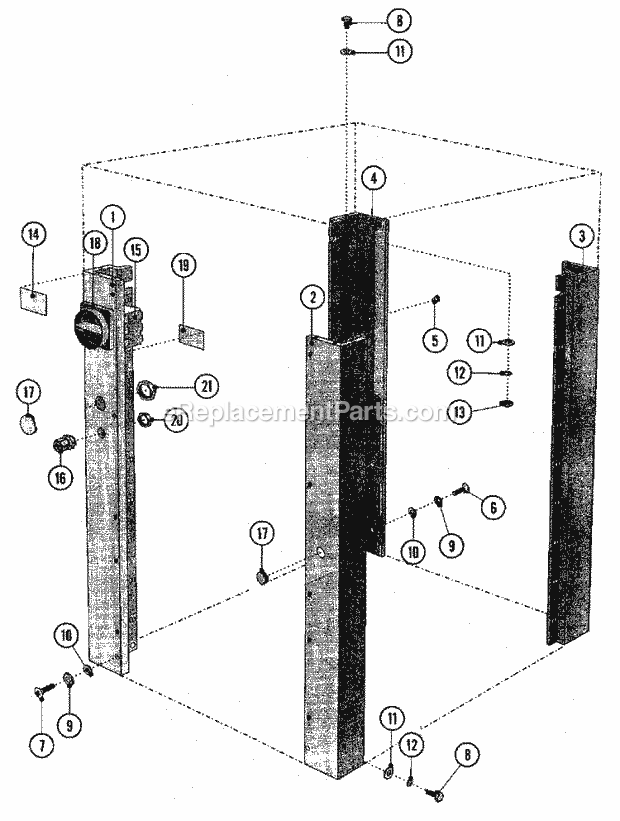 Maytag MFS80PNAVS Manual, (Washer) Cabinet Diagram