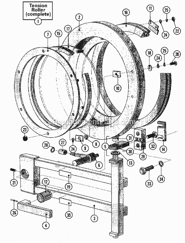 Maytag MFS80PNAVS Manual, (Washer) Door Diagram