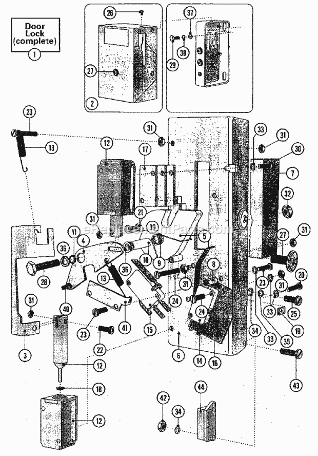 Maytag MFS80PNAVS Manual, (Washer) Door Lock Diagram