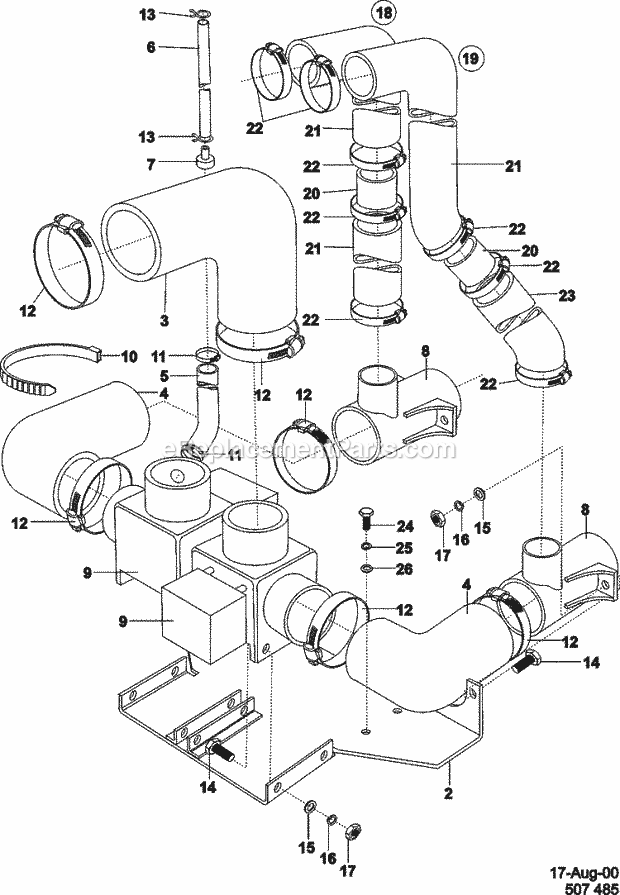 Maytag MFS80PNFVS Maytag Commercial Laundry (Washer) Drain System 80lb Diagram