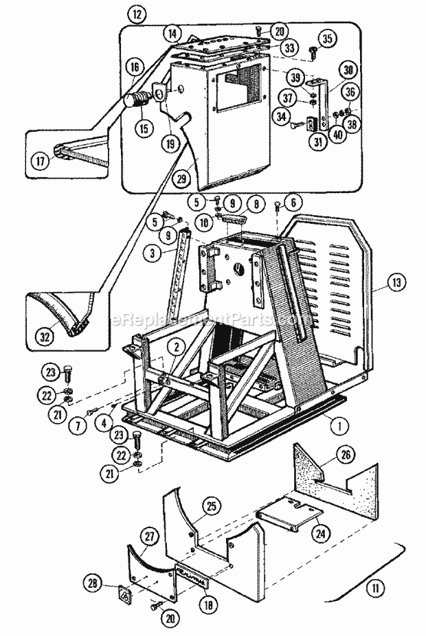 Maytag MFX50PNAVS Manual, (Washer) Frame & Cover Assembly Diagram