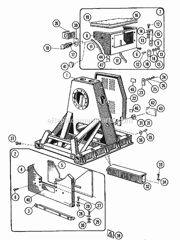 Maytag MFX80PNAVS Manual, (Washer) Frame & Cover Assembly Diagram