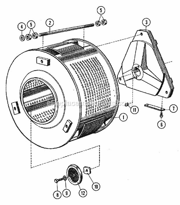 Maytag MFX80PNAVS Manual, (Washer) Inner Basket Diagram