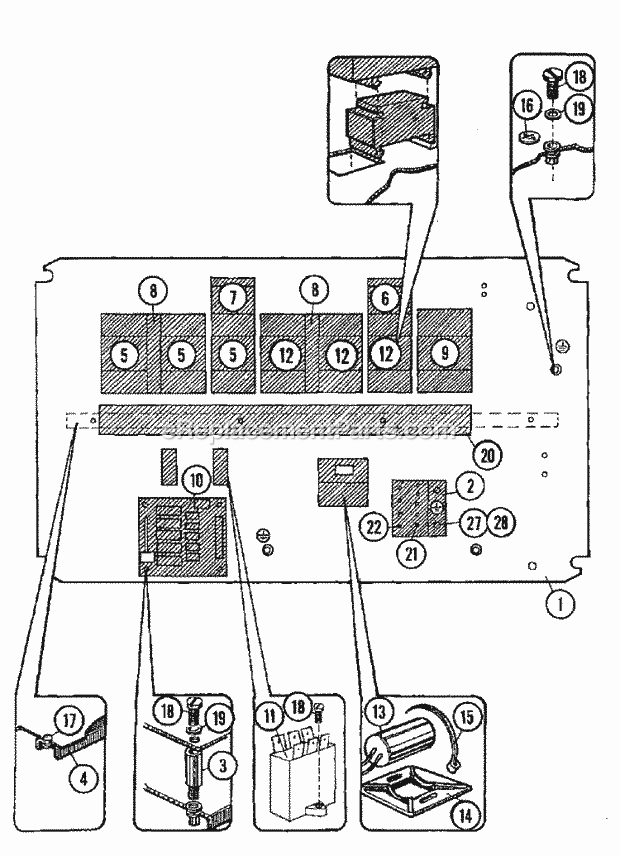 Maytag MFX80PNAVS Manual, (Washer) Main Control Diagram