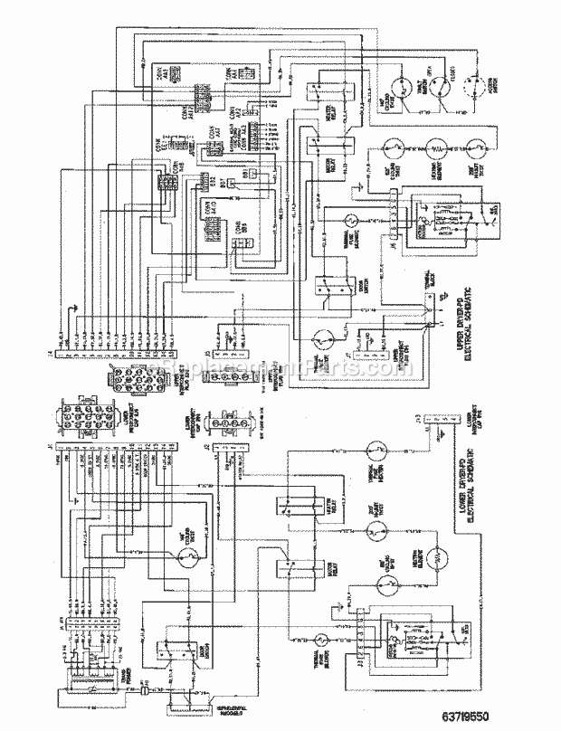 Maytag MLE23PDHGW Commercial Dryer Wiring Information (Elec) Diagram