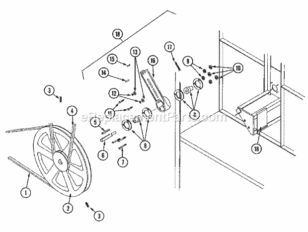 Maytag MLG32PDBWQ Manual, (Dryer Gas) Idler Bearing Assembly Diagram