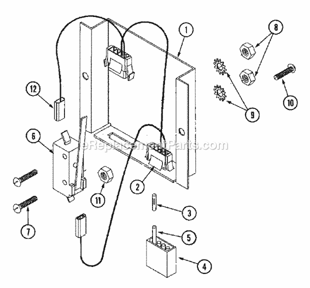 Maytag MLG32PDBWQ Manual, (Dryer Gas) Lint Drawer Switch Assembly (Mlg32pdawx) Diagram