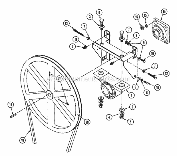 Maytag MLG32PDBWQ Manual, (Dryer Gas) Tumbler Bearing Assembly (Mlg32pdbwx) Diagram