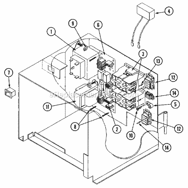 Maytag MLG32PDBWQ Manual, (Dryer Gas) Control Box Assembly Diagram