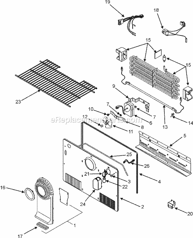 Maytag MTF2196AEW Top Freezer Maytag Refrigeration Freezer Compartment Diagram