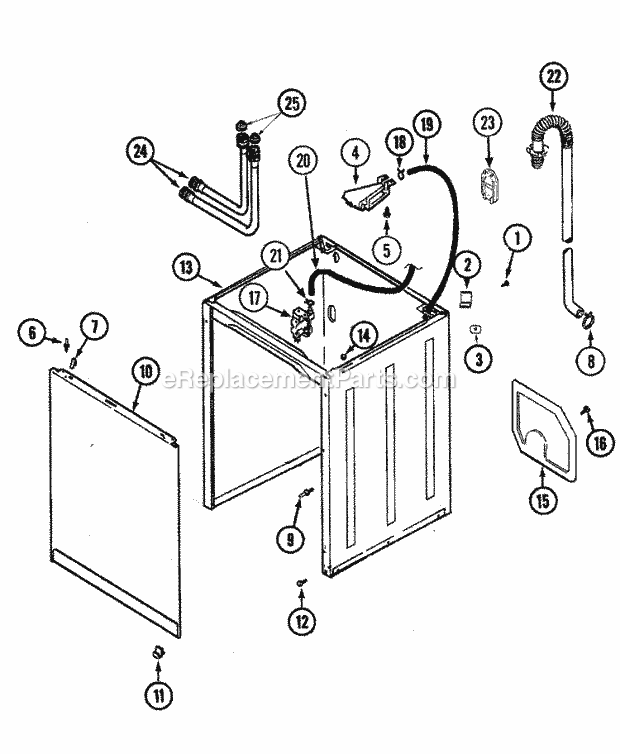 Maytag PAV5000AWQ Residential Maytag Laundry Cabinet (Series 16) Diagram