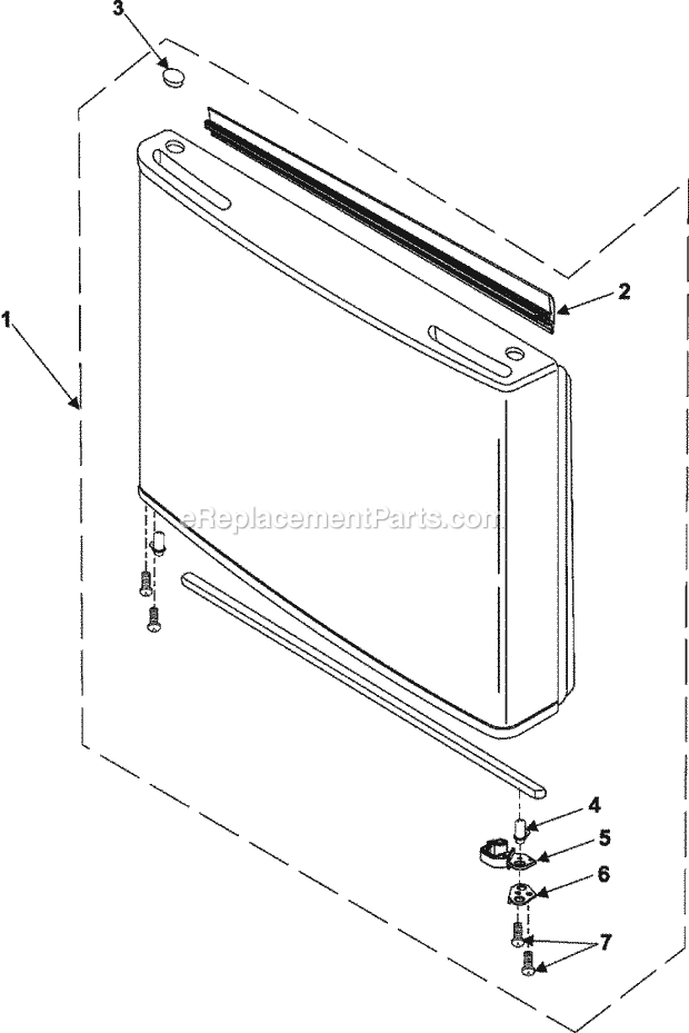 Maytag RB195BSBB Ref - Bottom Mounts Freezer Door Diagram