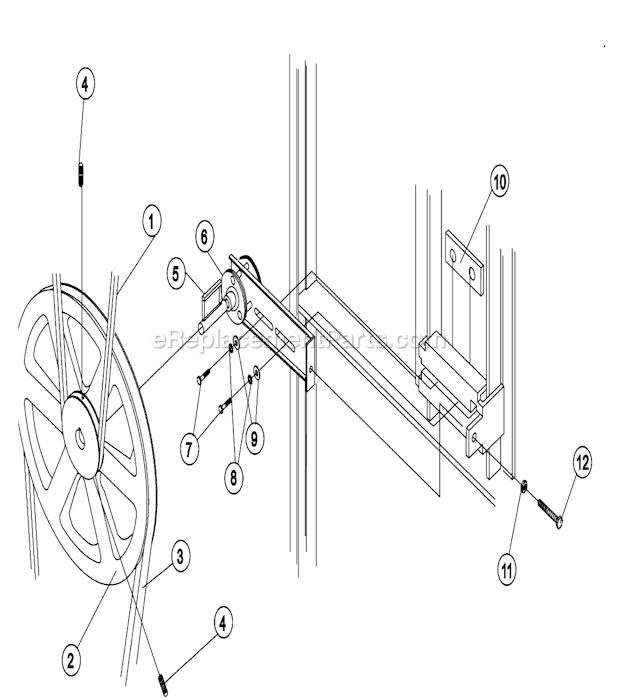 Maytag Commercial MDG30PNHWW Dryer Tumbler Idler Bearing Diagram