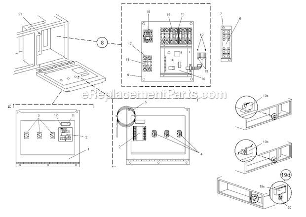 Middleby PS360WB Gas and Electric Oven Control Compartment Diagram