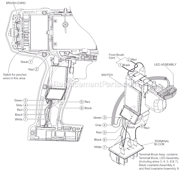 Milwaukee 2611-20 (B54A) 18 Volt Magnum 1/2" Hammer-Drill Page B Diagram