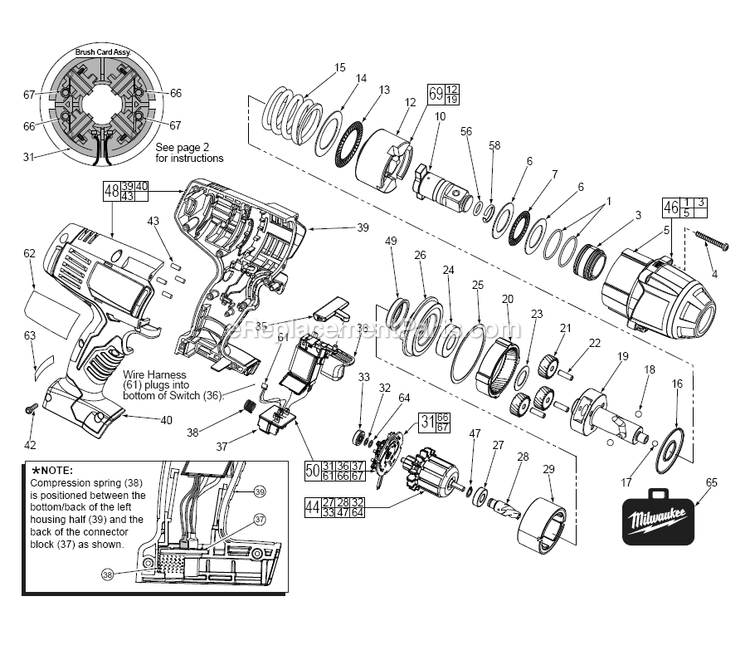 Milwaukee 2664-20 2664-20 Page A Diagram