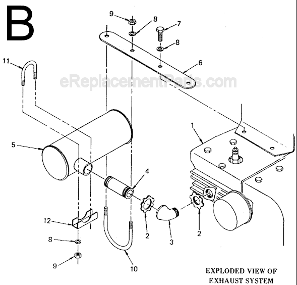 Milwaukee 4552 (SER 507-1001) Alternator Page B Diagram