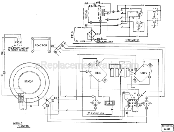 Milwaukee 4642 (SER 509-1001) Alternator Page D Diagram