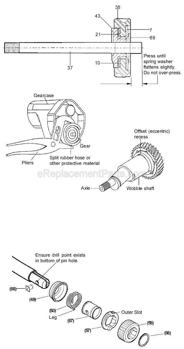 Milwaukee 6519-50 (SER 899A) Sawzall Plus / 50th Anniversary Sawzall Plus Page B Diagram