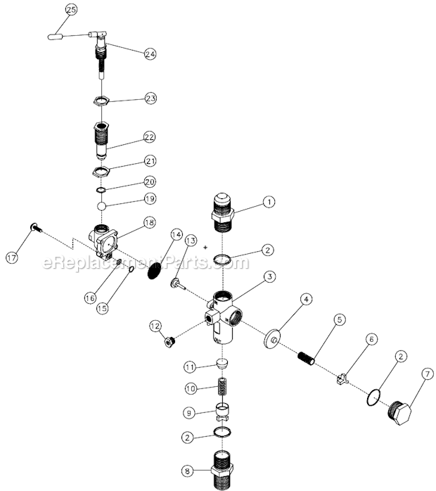 Mi-T-M AM2-PR09-30M Air Compressor Pilot Valve Diagram